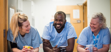 Nurses laughing